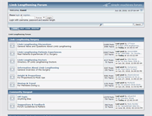 Tablet Screenshot of limblengtheningforum.com